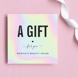 Carte Holographique Arc en ciel Unicorn Pastel Salon mod