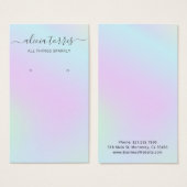 Carte Holographique Holographique de Porte-oreille (Devant & derrière)