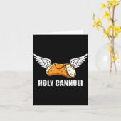 Carte Holy Cannoli Tri-blend Funny Quote (Fleur jaune)