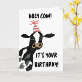Carte Holy Cow! It's Your Birthday Card (Fleur jaune)