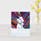 Carte Holy Night Christmas Westie Pup (Fleur jaune)