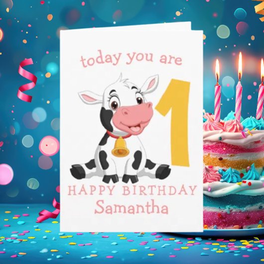 Carte Holycow ! C'est le 1er anniversaire d'une Vache mi