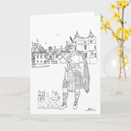 Carte Holyrood Palace Scotland (Fleur jaune)