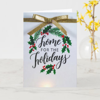 Carte 'Home for the Holidays' Folded Greeting Card