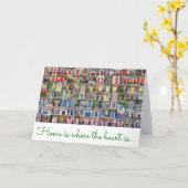 Carte "Home is Where the Heart Is" (Fleur jaune)