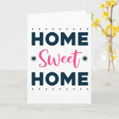 Carte Home Sweet Home (Fleur jaune)