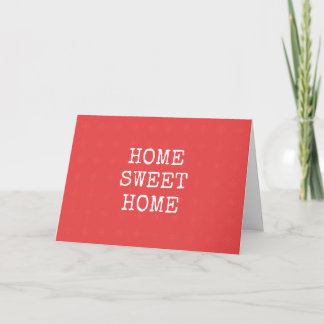 Carte Home sweet home design minimal