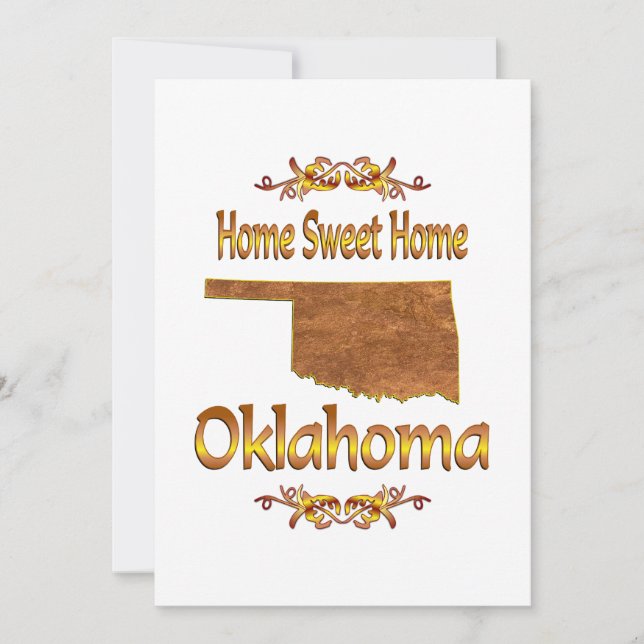 Carte Home Sweet Home Oklahoma (Devant)