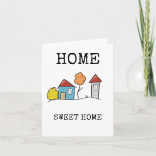 Carte Home Sweet Home, Réchauffement ménager, Nouvelle c