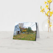 Carte Homestead Abandonné Dans Vermont Note Card (Fleur jaune)