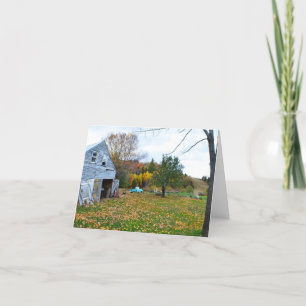 Carte Homestead Abandonné Dans Vermont Note Card