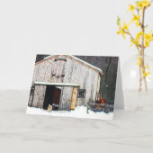 Carte Homestead In Winter Note (Fleur jaune)