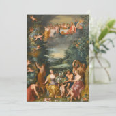 Carte Hommage à la déesse Flora, Fête des Dieux (Debout devant)