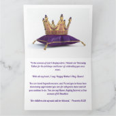 Carte Hommage à la foi des mères (Intérieur)