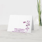 Carte Hommage de la fête de maman (Dos)