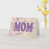 Carte Hommage de la fête de maman (Fleur jaune)