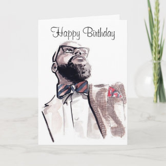 Carte Homme afro-américain - Anniversaire