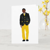 Carte Homme - Alpha (Fleur jaune)