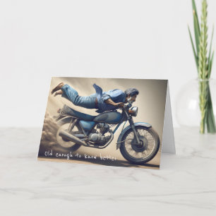 Carte Homme Anniversaire En Vélo Dirt