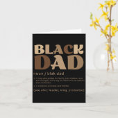 Carte Homme Black Papa Melanin Définition Africain Améri (Fleur jaune)