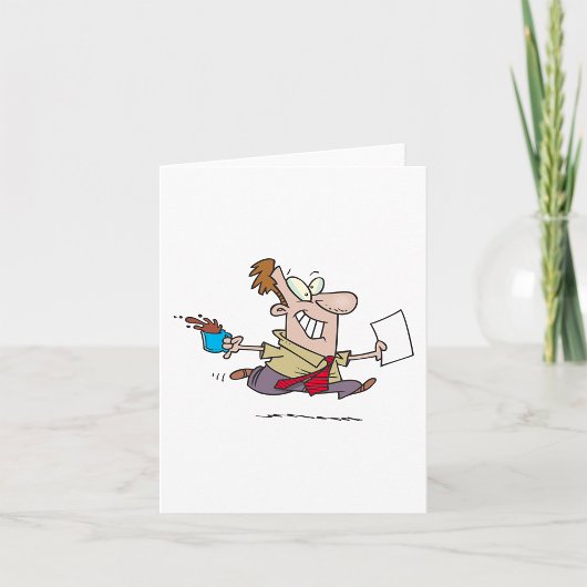 Carte Homme courant avec du café