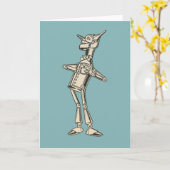 Carte Homme de bidon de magicien d'Oz (Fleur jaune)