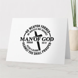 Carte Homme de Dieu, Aucune Arme Formée Contre Moi Sera 