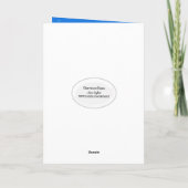 Carte Homme de fête d'anniversaire sur ballon (Dos)