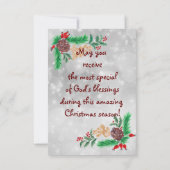 Carte Homme de neige (Dos)