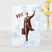Carte Homme de voyage (Fleur jaune)