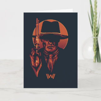 Carte Homme de Westworld | dans le noir avec le revolver