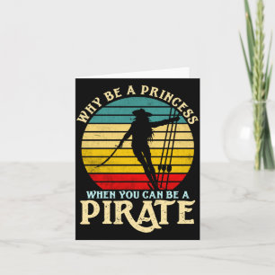 Carte Homme drôle pirate freebooter pour les femmes amou