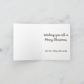 Carte Homme en pain d'épice avec arbre bleu et vert (Intérieur)