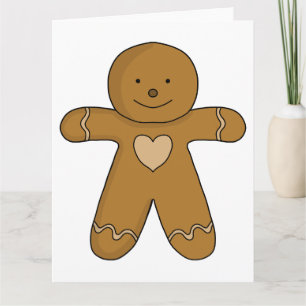 Carte Homme en pain d'épice de Noël
