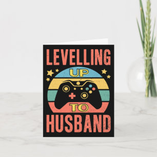 Carte Homme Gamer Mari Levelup Mariage Fiançailles