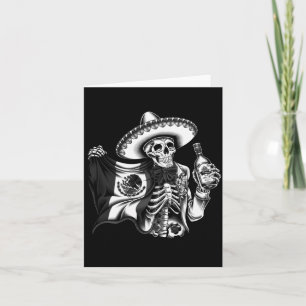 Carte Homme Mexique Vintage Squelette Dia De Los Muertos
