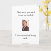 Carte homme noir (Fleur jaune)