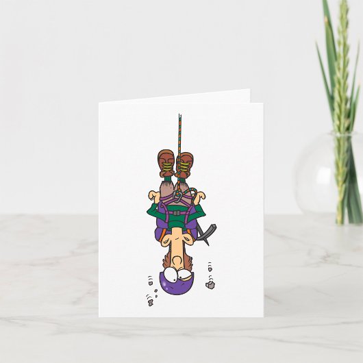 Carte Homme pendu à une corde