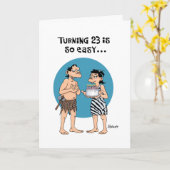 Carte Homme Reassurance 23e anniversaire (Fleur jaune)