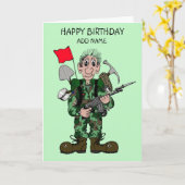 Carte Homme soldat (Fleur jaune)