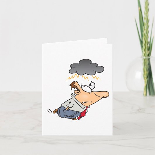 Carte Homme sous un nuage