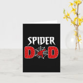Carte Homme Spider Web Papa Fête des pères Cool Papa (Fleur jaune)