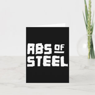 Carte Hommes Abs Of Steel Gym Fitness entraînement Bodyb