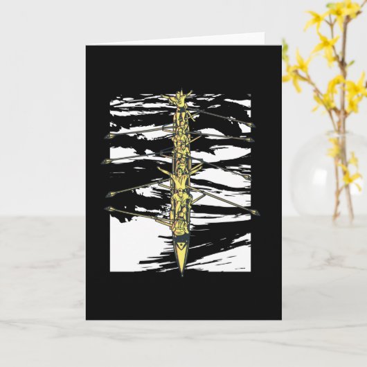 Carte Hommes d'aviron (Fleur jaune)