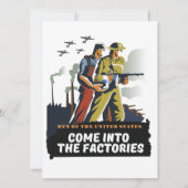 Carte Hommes des États-Unis, affiche WW2 (Dos)