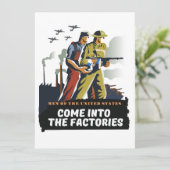 Carte Hommes des États-Unis, affiche WW2 (Debout devant)