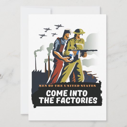 Carte Hommes des États-Unis, affiche WW2 (Devant)