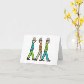 Carte Hommes en bâton de matchs (Fleur jaune)