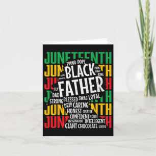 Carte Hommes Fier Black Papa Junetdix Fête des pères Noi