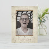 Carte Hommes funéraires Aimés Un Père Mari Décédé (Debout devant)